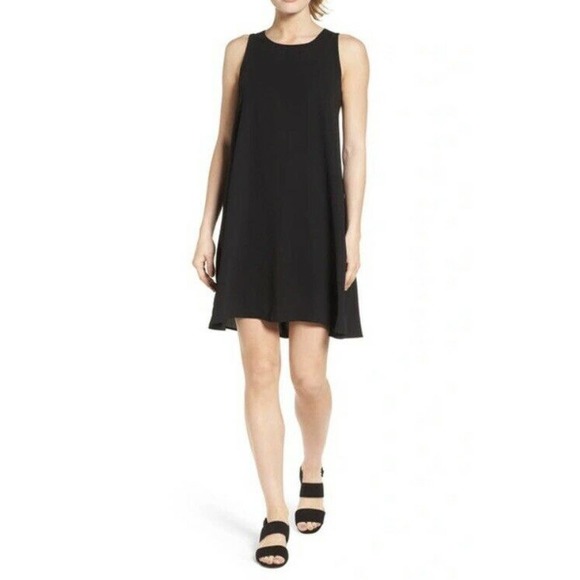 NWT Halogen Womens‎ A Line Dress Size XXS in Black Sleeveless Short Zipper - Picture 1 of 8